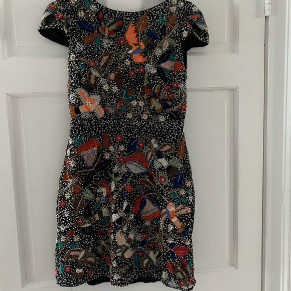 alice + olivia beaded Ellen dress, size 4 - Picture 2 of 8